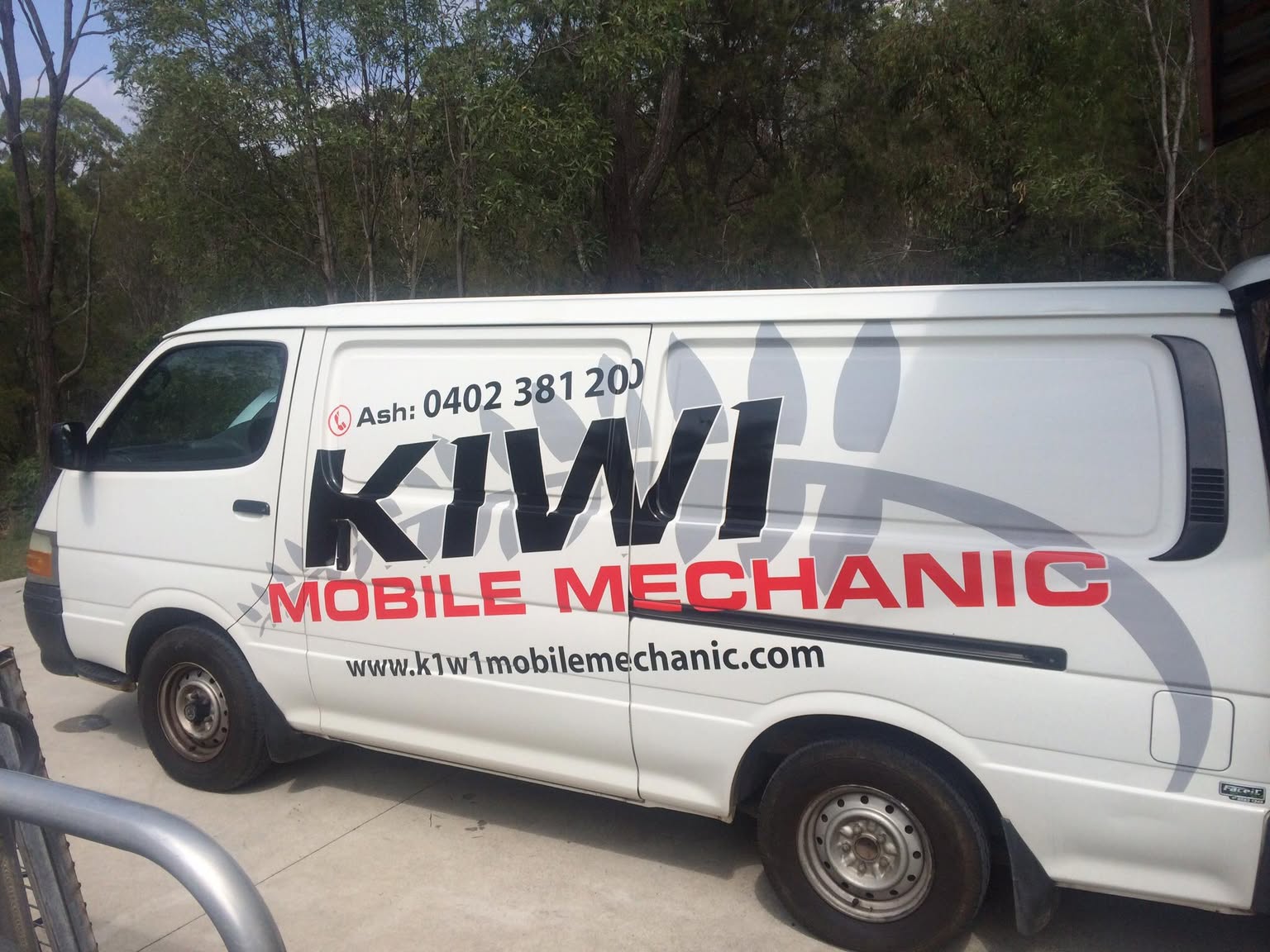K1W1 Mobile Mechanic van on the Gold Coast